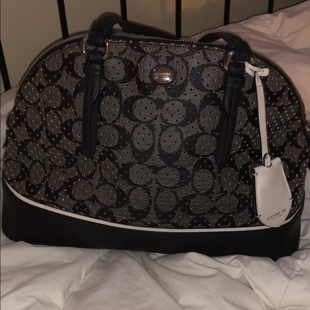 Coach alma Peyton perforated dome handbag